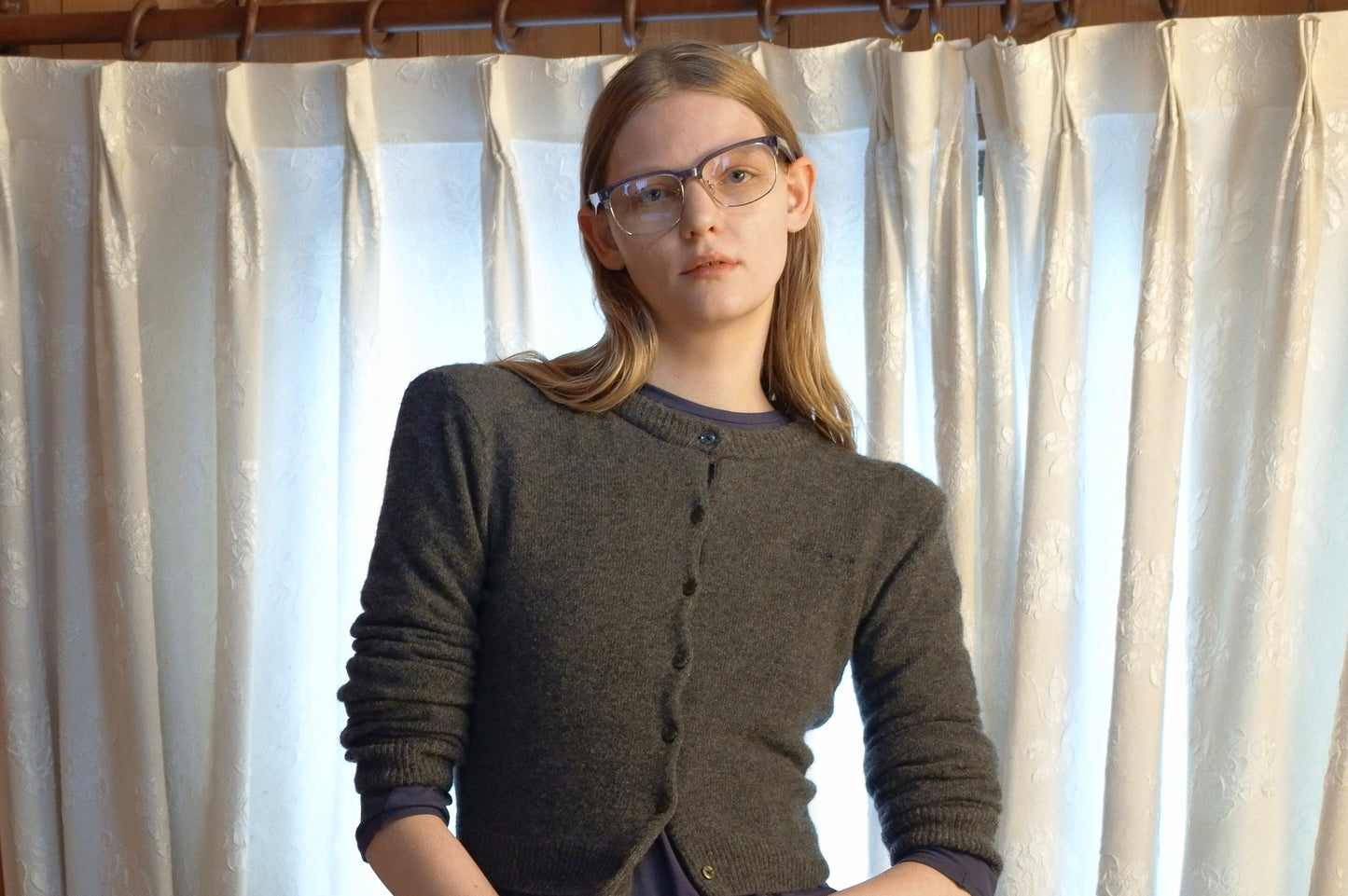 TUMLUS X ANS DOTSLOEVNER collaboration glasses Navy glitter