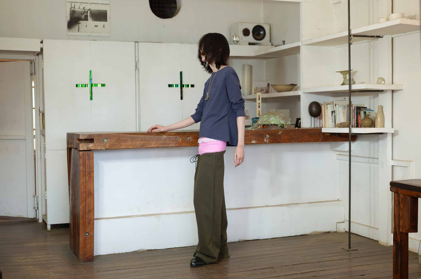 DOCKING SWEAT PANTS KHAKI