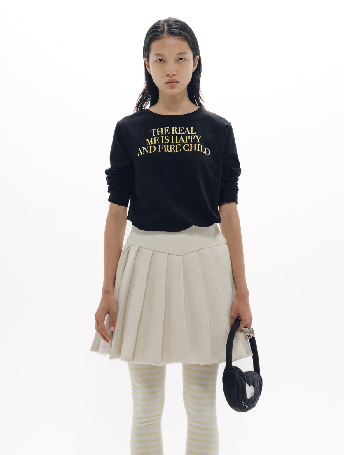 DOLL PLEATS SKIRT Off white