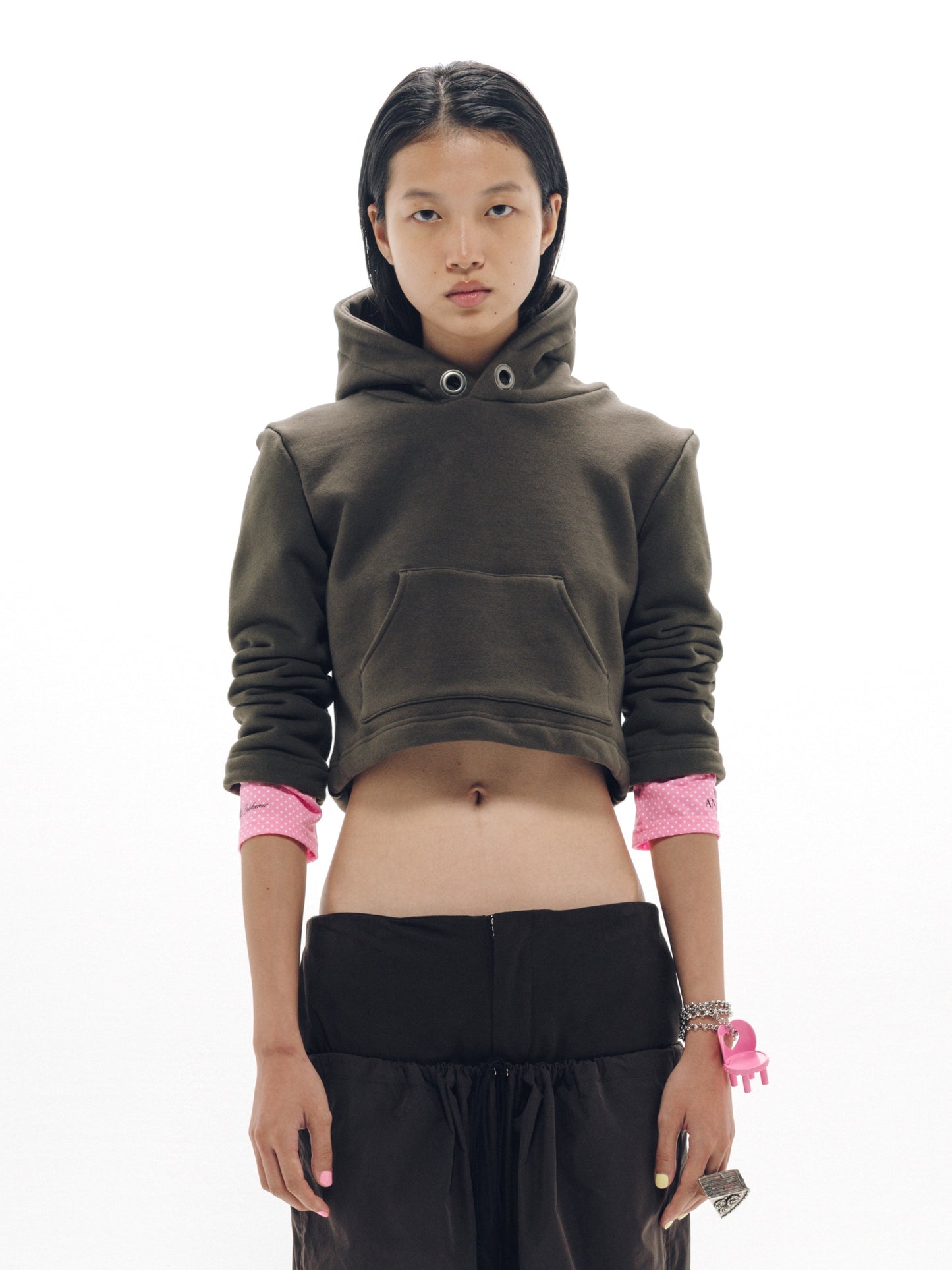 DOLL HOODIE SWEAT Khaki