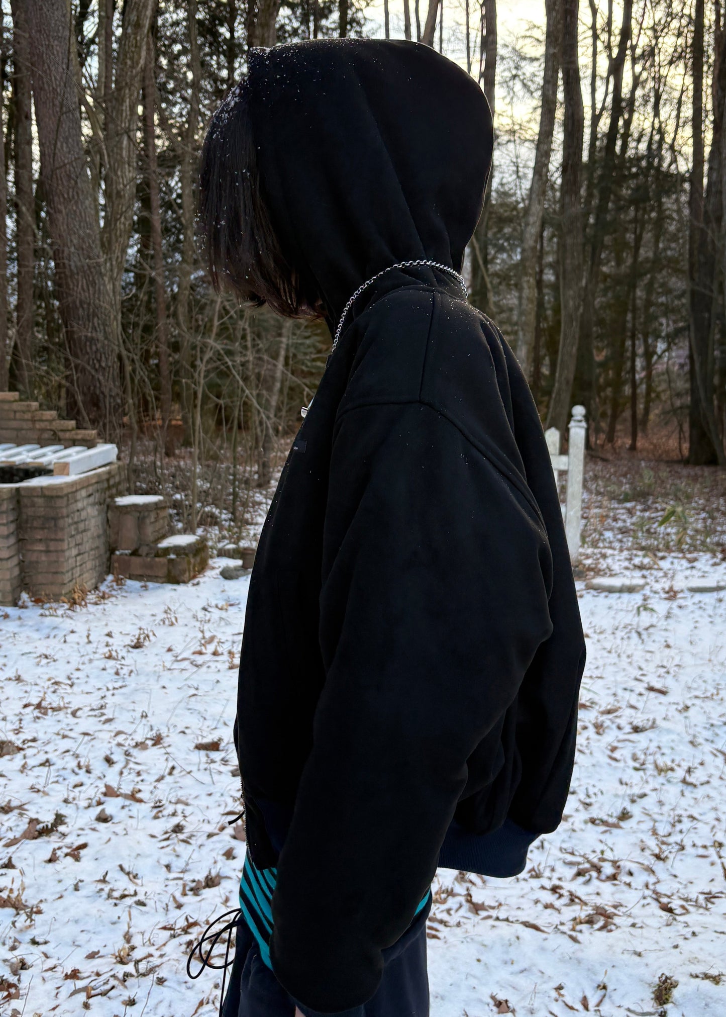 BALLOON BOMBER JACKET Blue/Black (reversible)