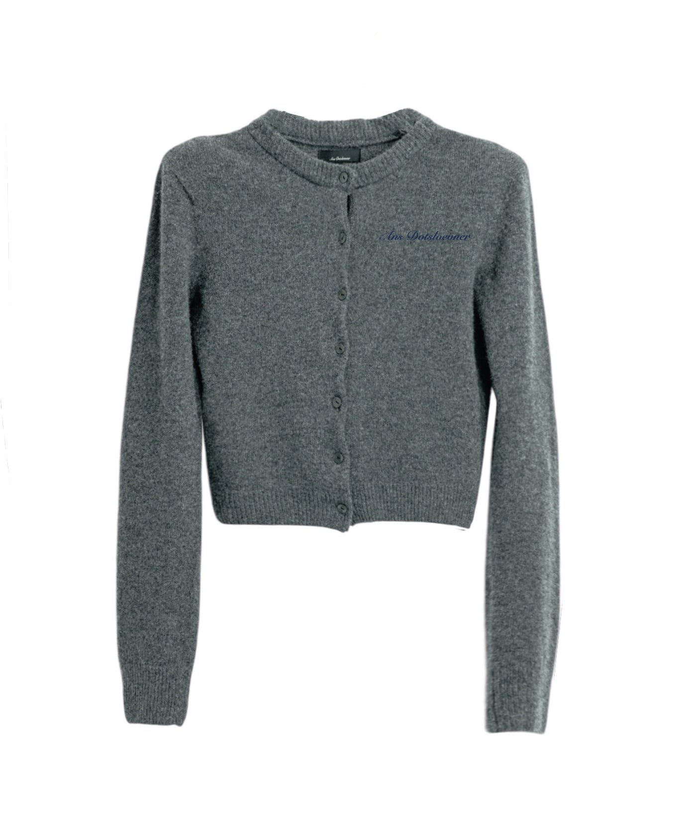 SHOULDER DARDIGAN KNIT GRAY