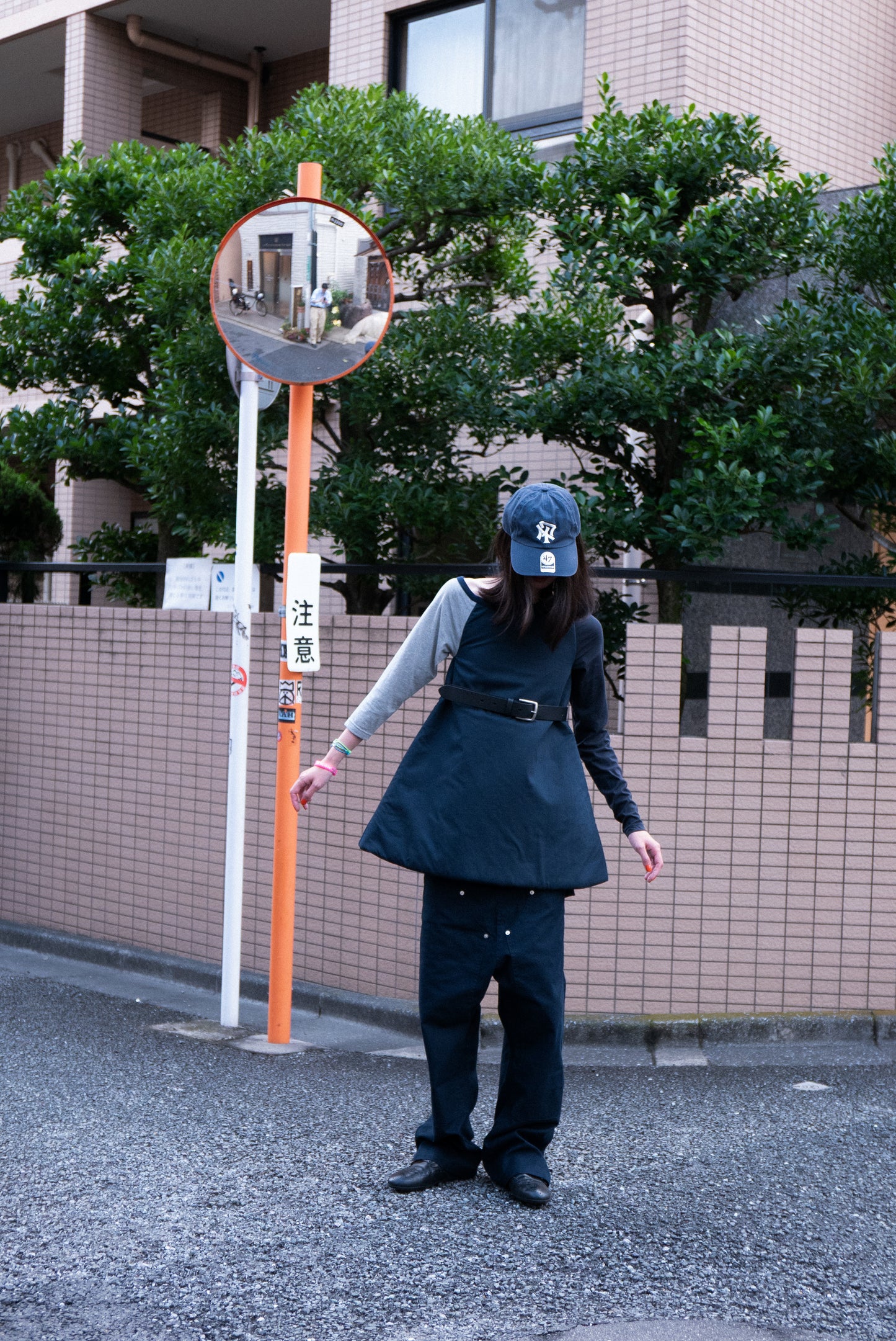 Double knee sarouel pants Navy