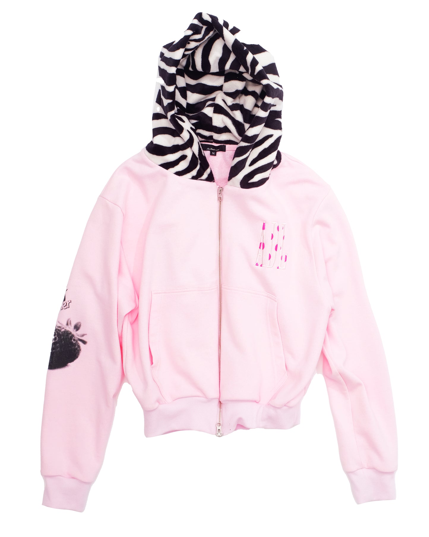 Balloon Hoodie PINK×ZEBRA