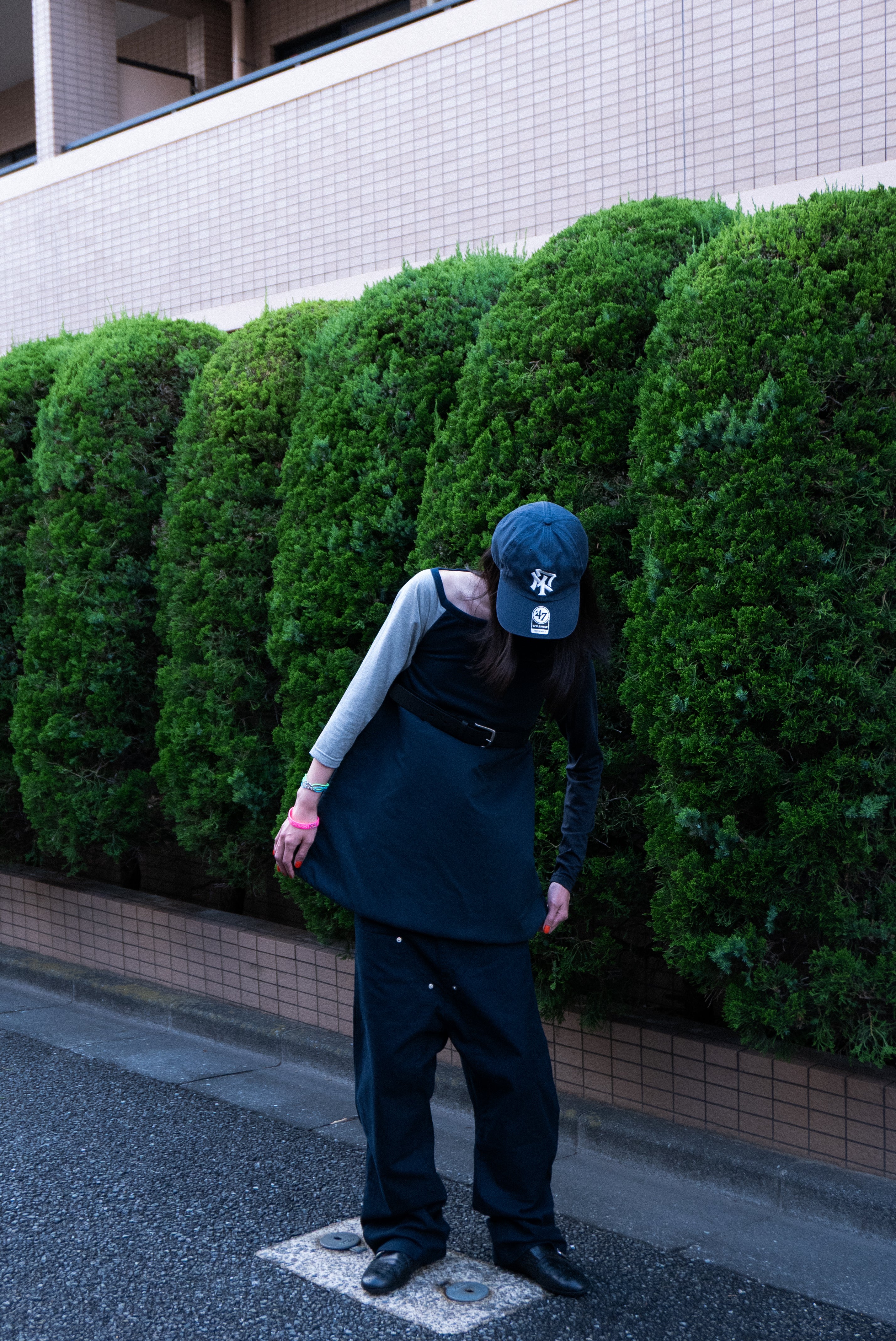 Double knee sarouel pants Navy – Ans Dotsloevner