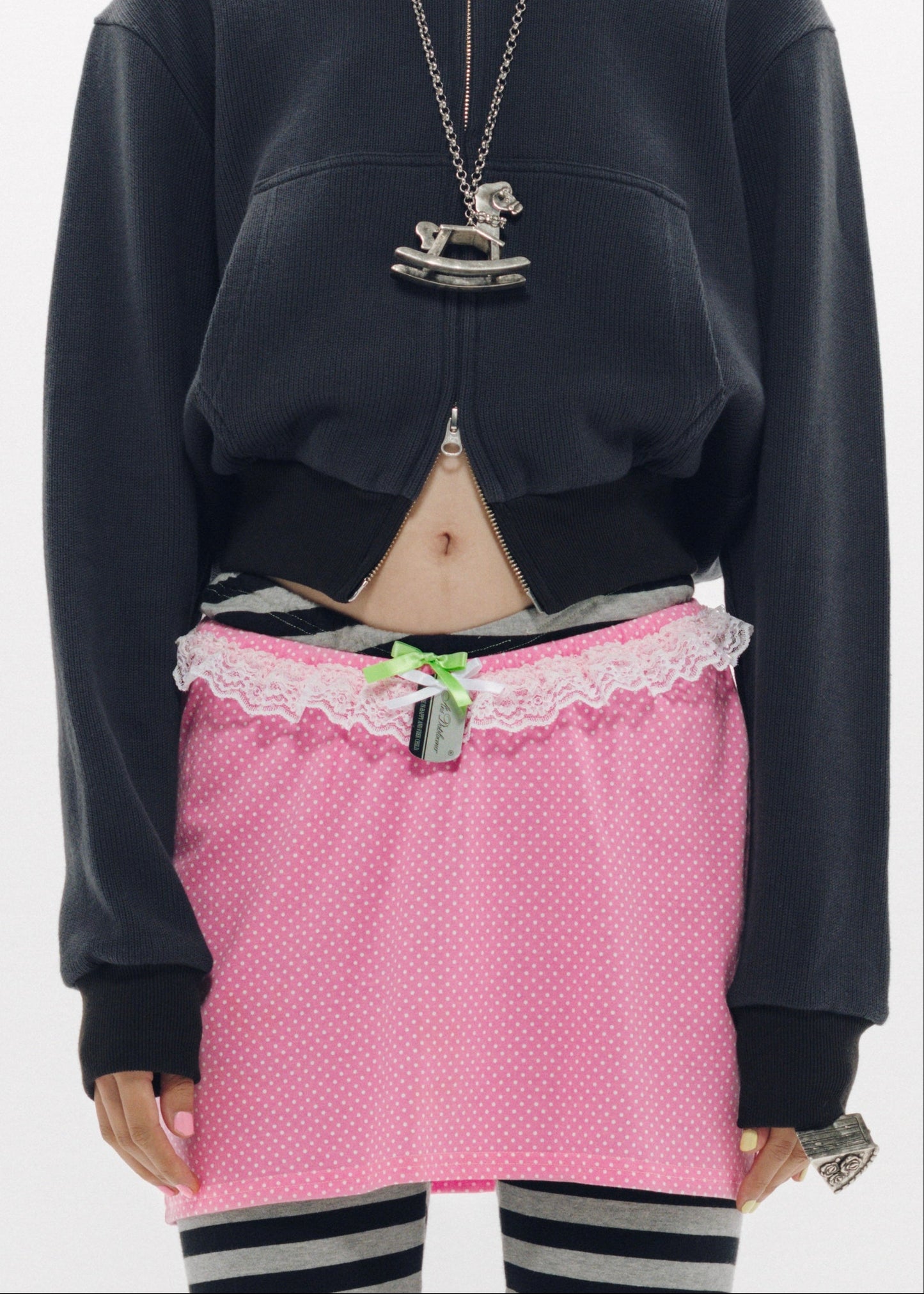 MINI SKIRT w/tag PINK DOT