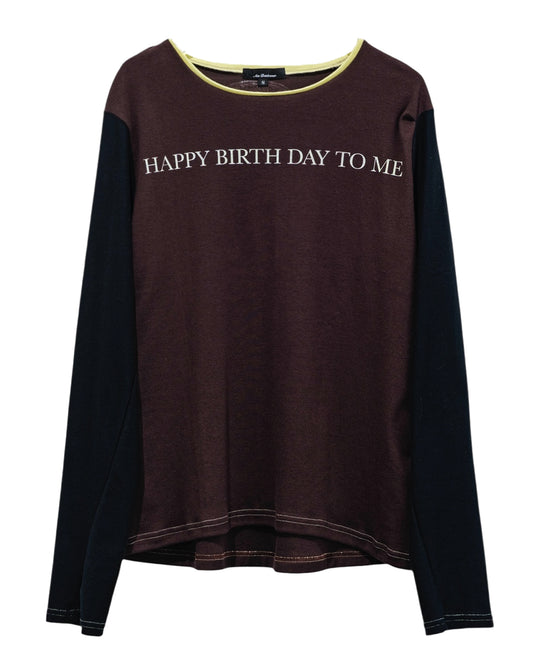 Birthday Long sleeve Brown