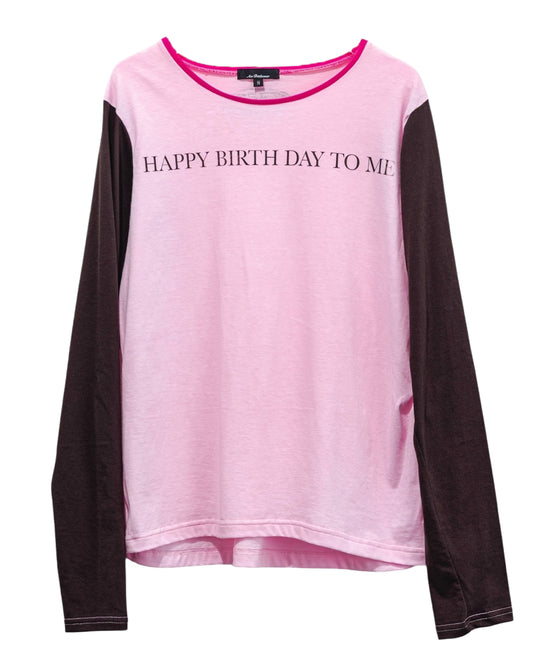 Birthday Long sleeve Pink