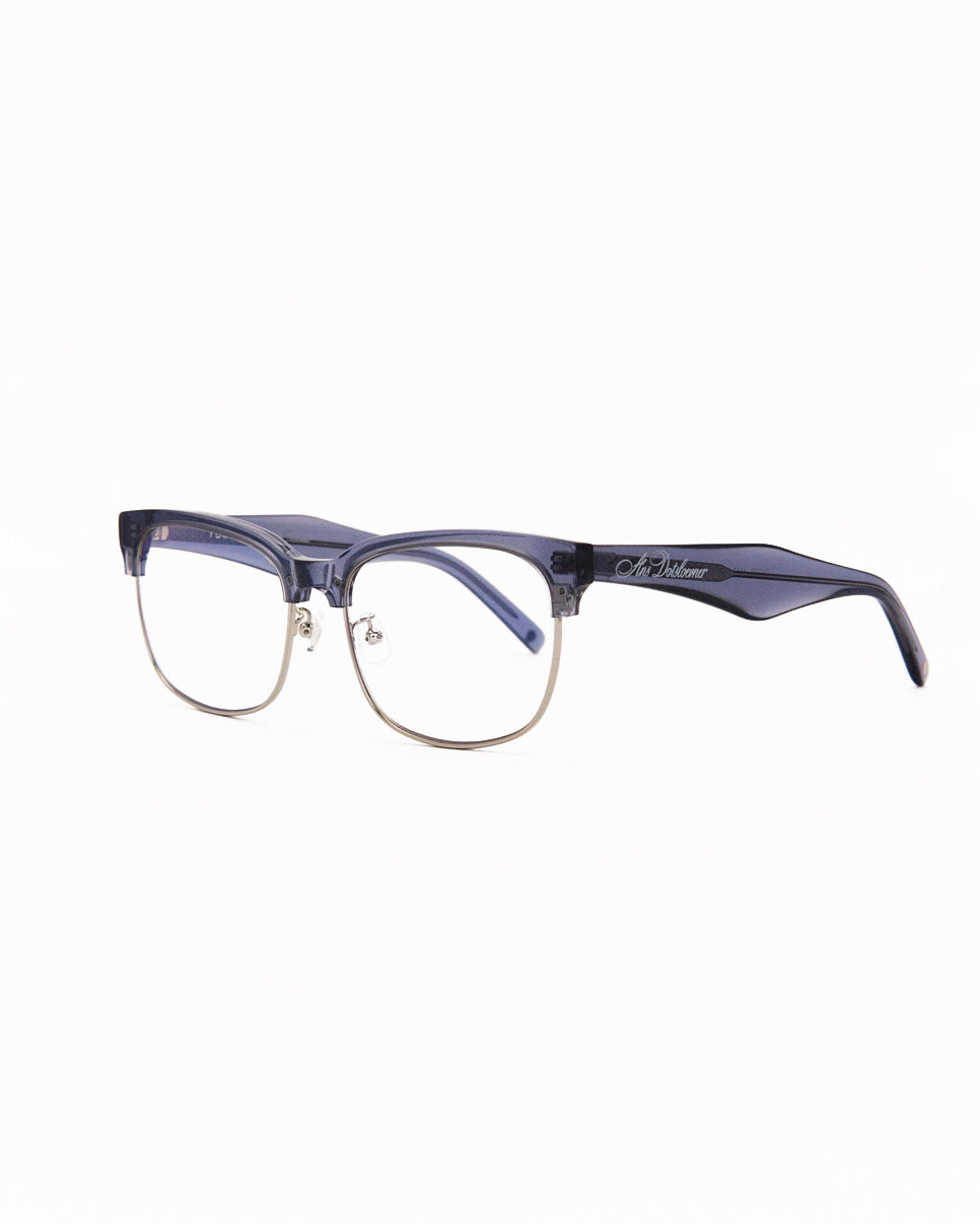 TUMLUS X ANS DOTSLOEVNER collaboration glasses Navy glitter