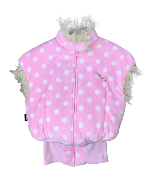 Puff Vest Pink Dot (Reversible)