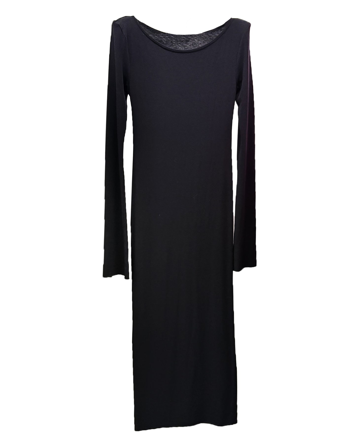 SHOULDER LONG DRESS BLACK