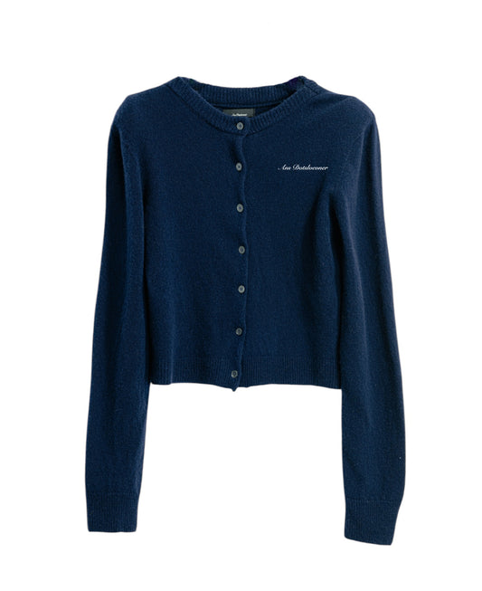 SHOULDER DARDIGAN KNIT NAVY