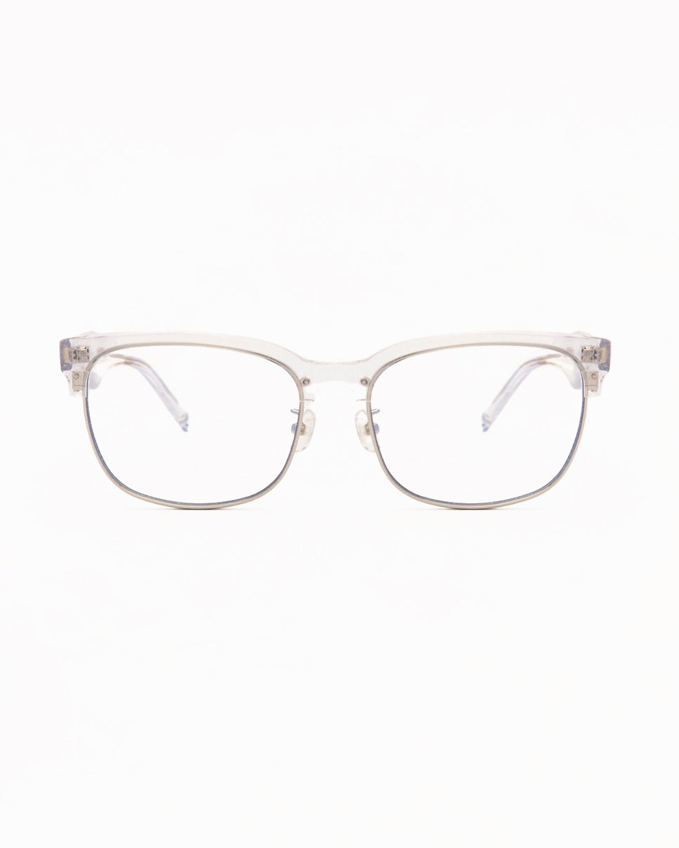 TUMLUS X ANS DOTSLOEVNER collaboration glasses Clear glitter