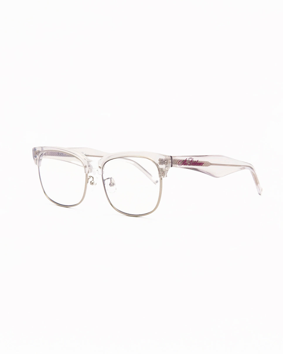 TUMLUS X ANS DOTSLOEVNER collaboration glasses Clear glitter