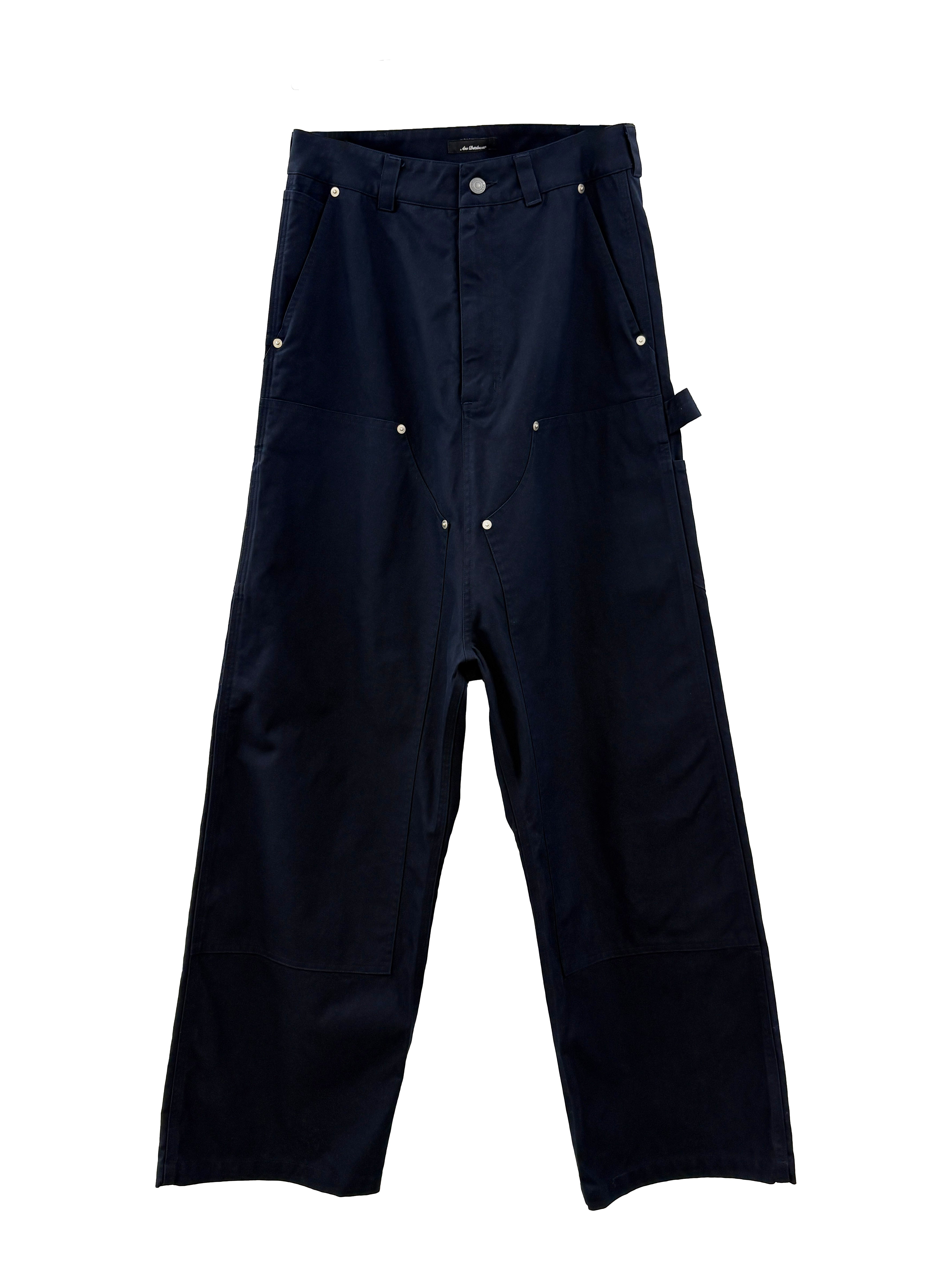 n*m様 Ans Dotsloevner Doubleknee sarouel Double knee sarouel pants Navy – Ans Dotsloevner