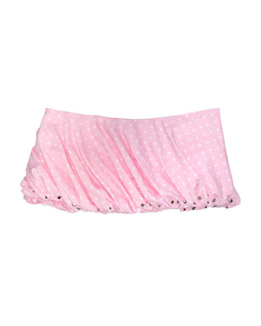 Drape skirt Dot pink