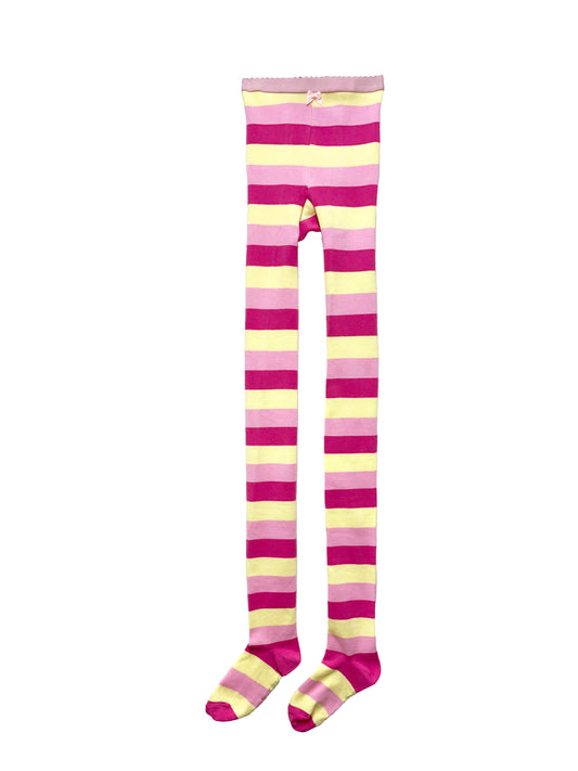 TIGHTS (KNIT) Pink/Yellow